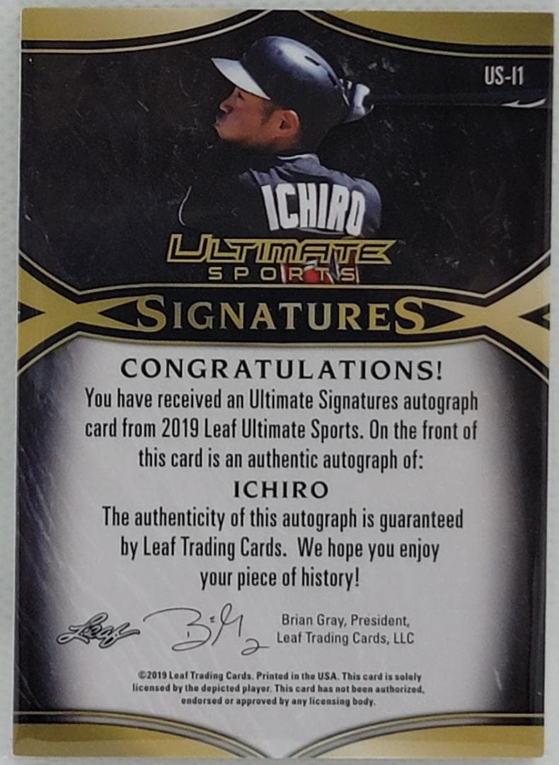MLB☆イチロー 19 Leaf Ultimate ４枚限定直筆サインカード