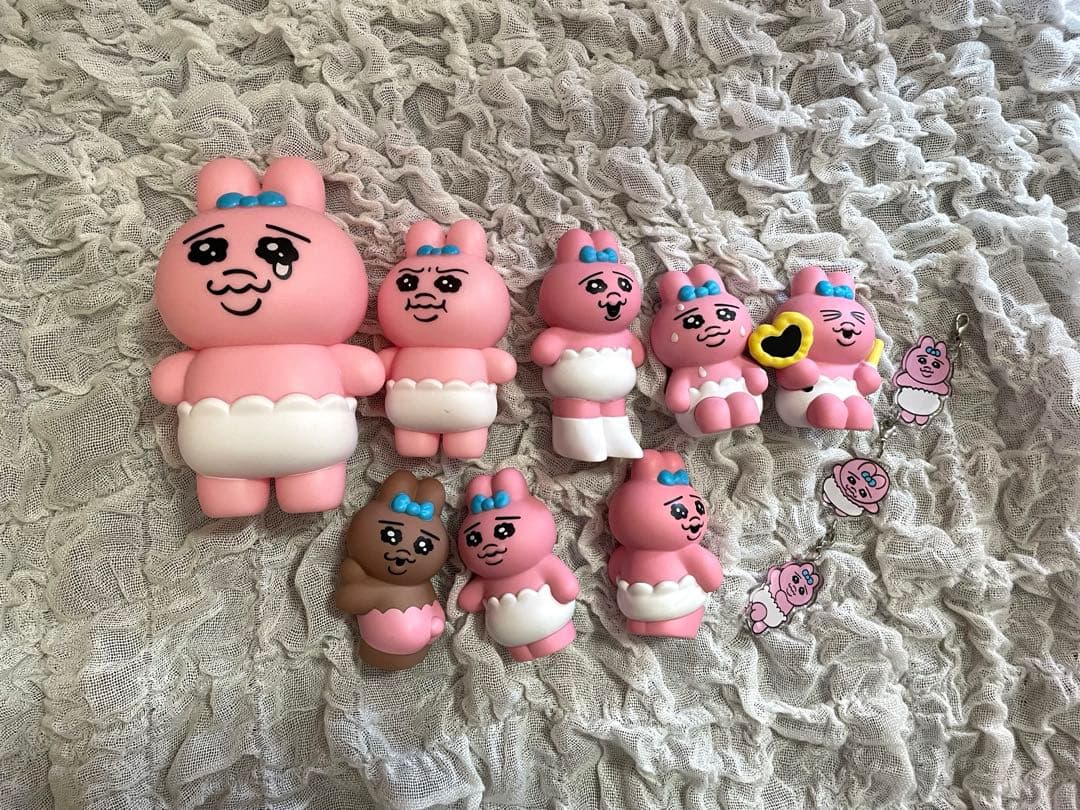 おぱんちゅうさぎ ぬいぐるみ フィギュア リング アクキー セット