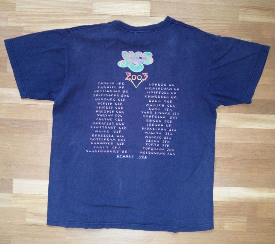 激レア イエス 2003年バンド ツアーTシャツ こわれもの 男性Lサイズ