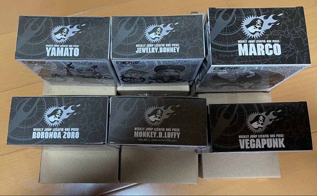 新品未開封レカフィグ ワンピース 6種コンプ　ルフィ　ゾロ　マルコ　ベガパンク
