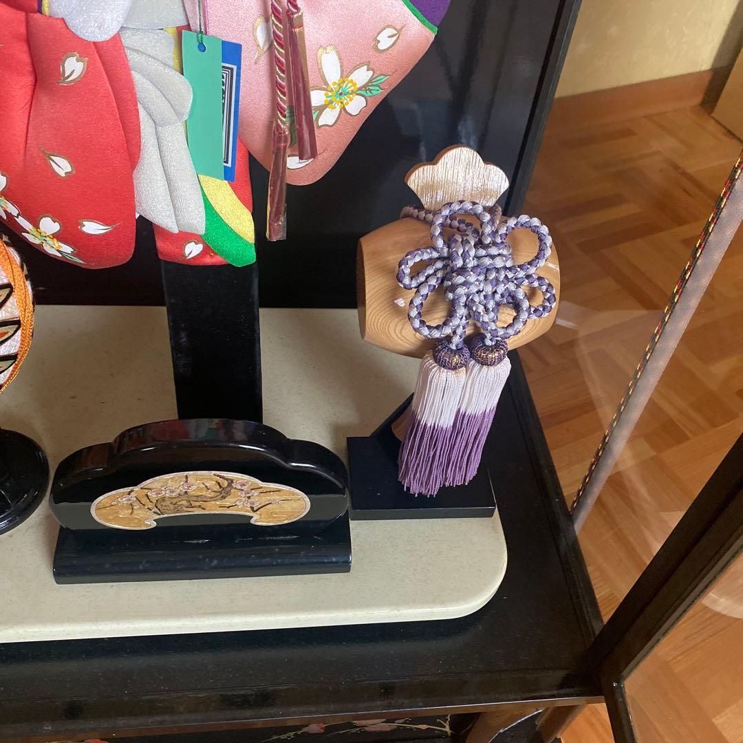 舞扇　梅初月　宝童作　御羽子板飾