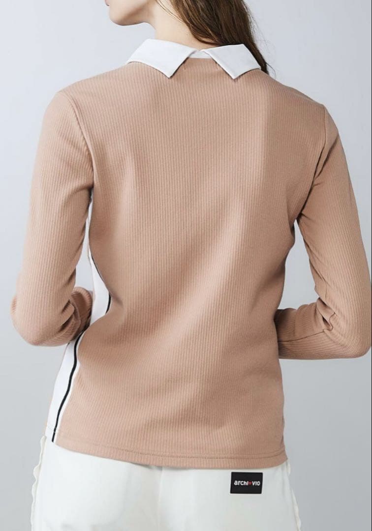 ２５FW【新品未使用 アルチビオ】配色リブサイド切り替えプルオーバー38号