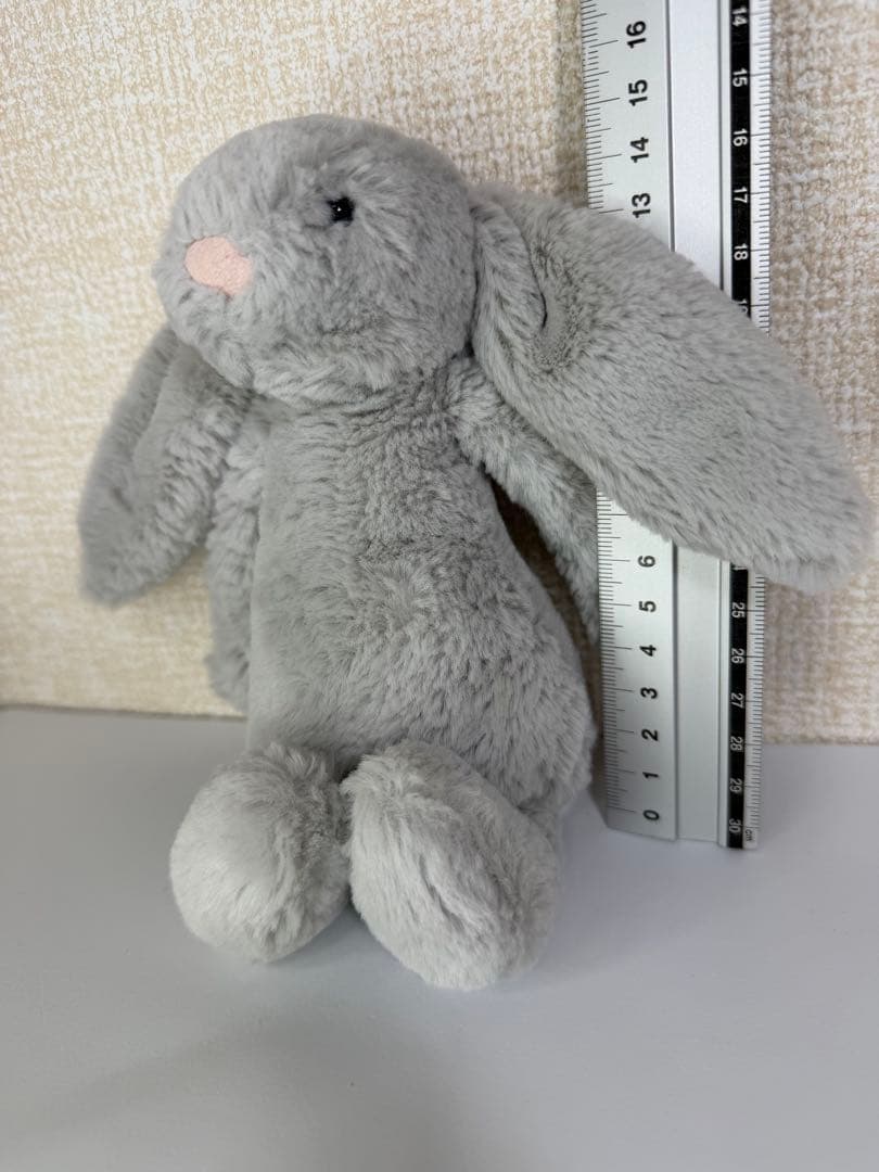 ぬいぐるみ Jelly cat medium silver bashful bunny