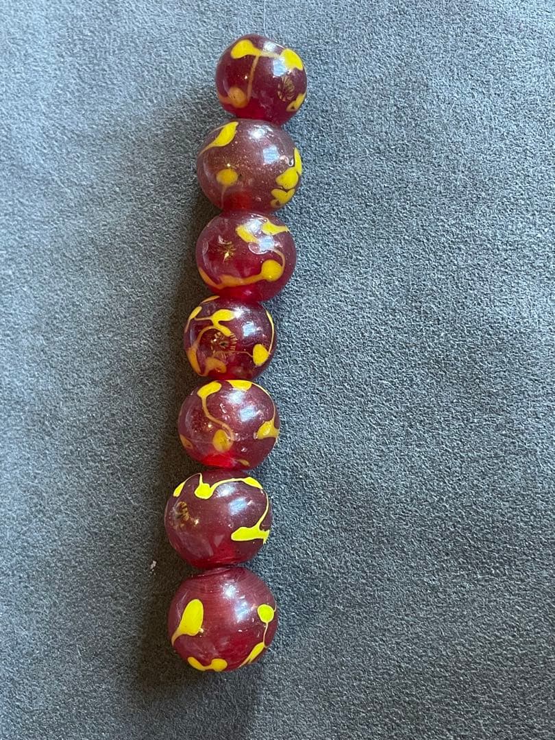 江戸とんぼ玉　江戸時代　7粒