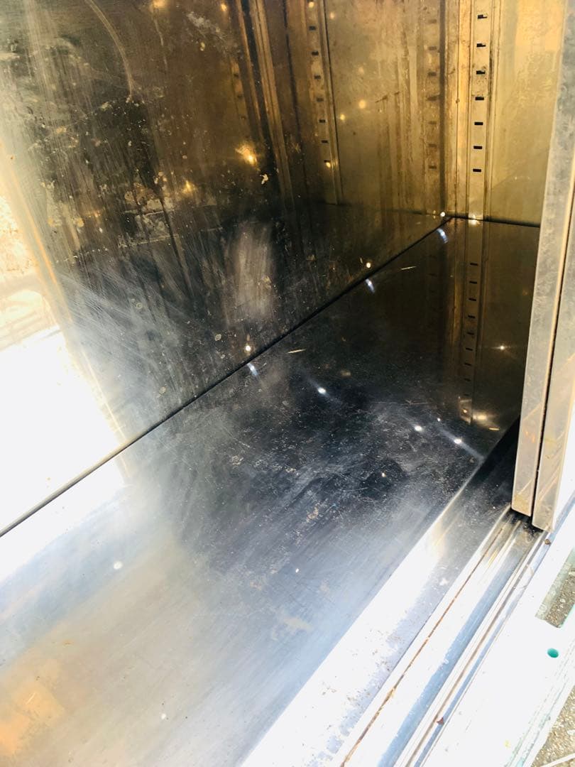 戸棚 ステンレス製収納　業務用　扉付き　高さ調整可能棚付き　120cm