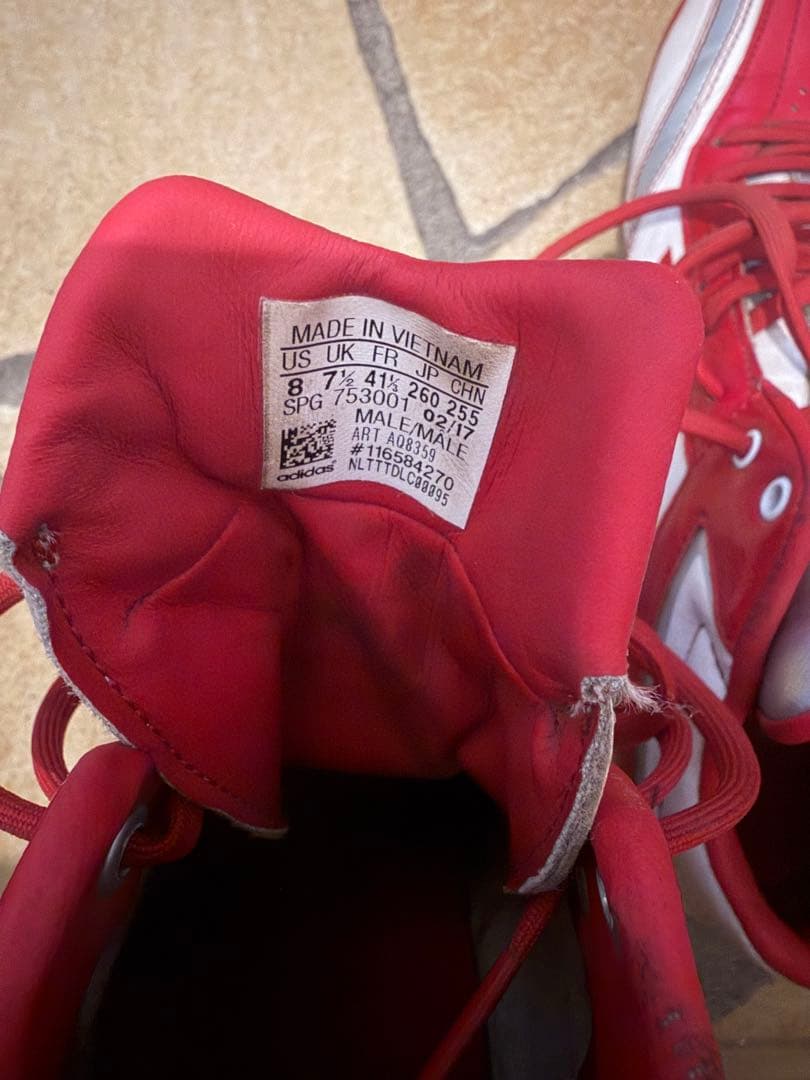 adidas 野球 樹脂底 ポイントスパイク ミッドカット 8枚目おまけ付き