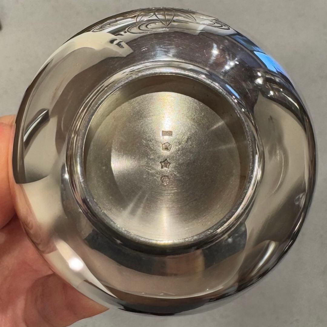 純銀刻印 杯5客