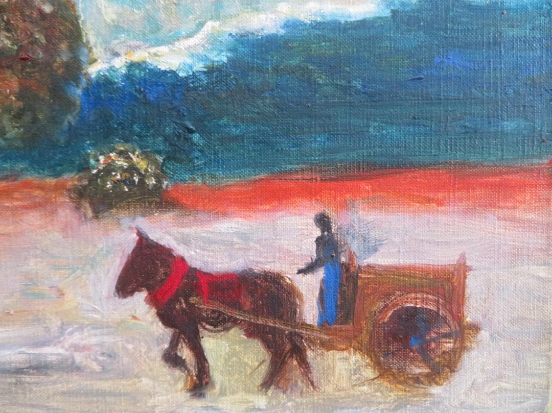 芝田米三　「スペイン風景」　油彩F6号　芸術院会員 　安井賞受賞　師：須田国太郎