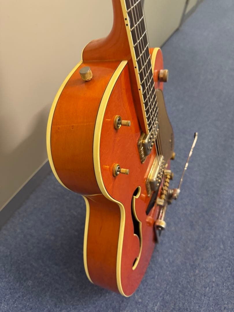 Gretsch エレキギター オレンジ Fホール ハードケース付き