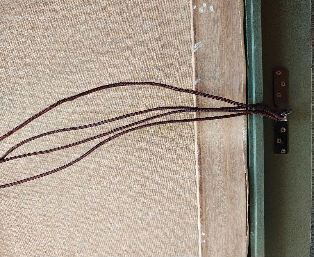 ​【送料込】F50号 装飾約8.5cm幅 豪華額縁＋油彩画 西都原コスモス 大型