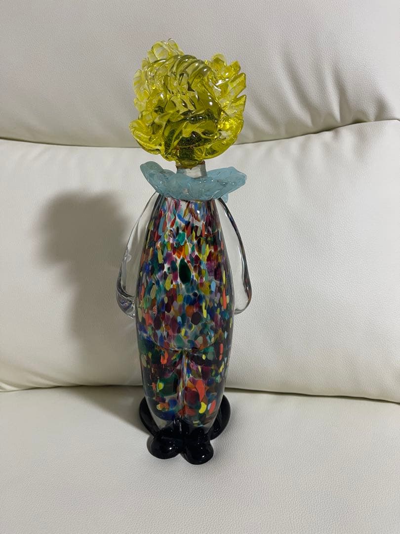 【希少】ムラーノガラス ガラス細工 イタリア製 ピエロ クラウン ヴィンテージ