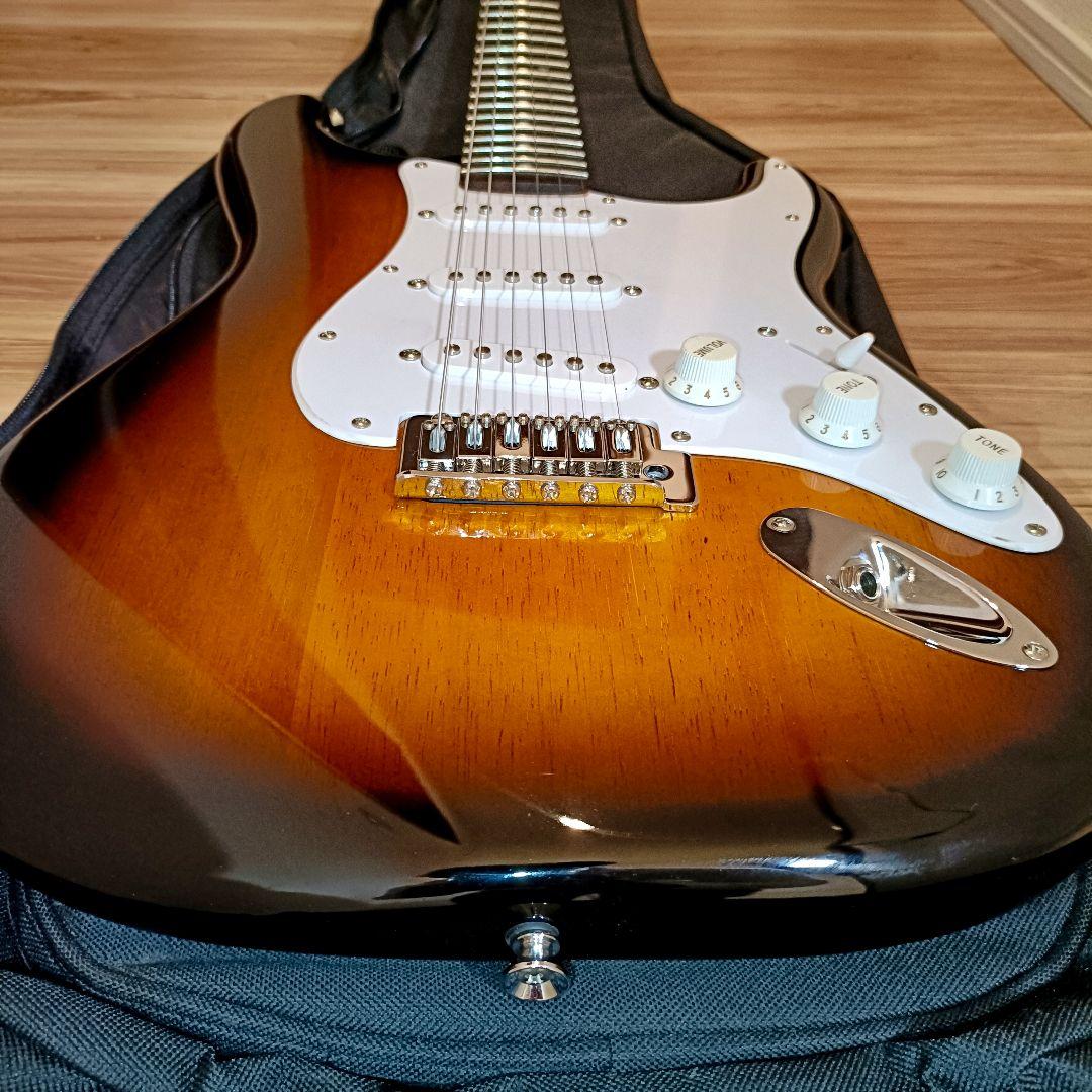 【メンテ済】Squier ストラトキャスター エレキギター本体 サンバースト