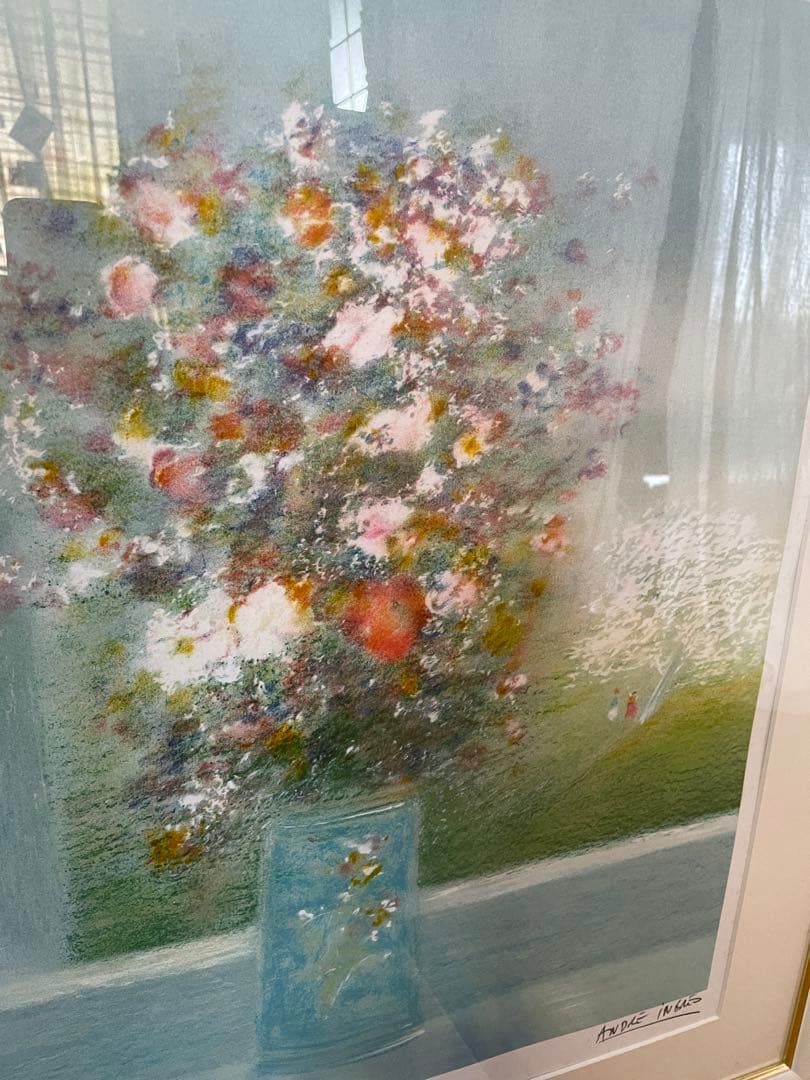 アンドレ・アングル リトグラフ「ブーケ」