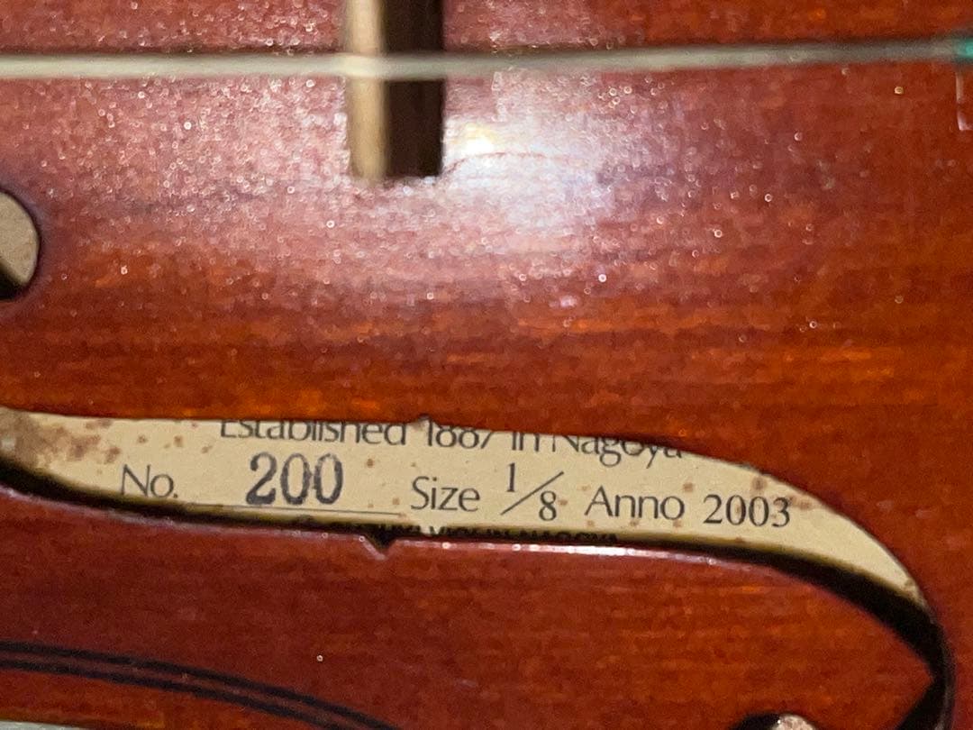 スズキ バイオリン 1/8 サイズ No.200 2003年製