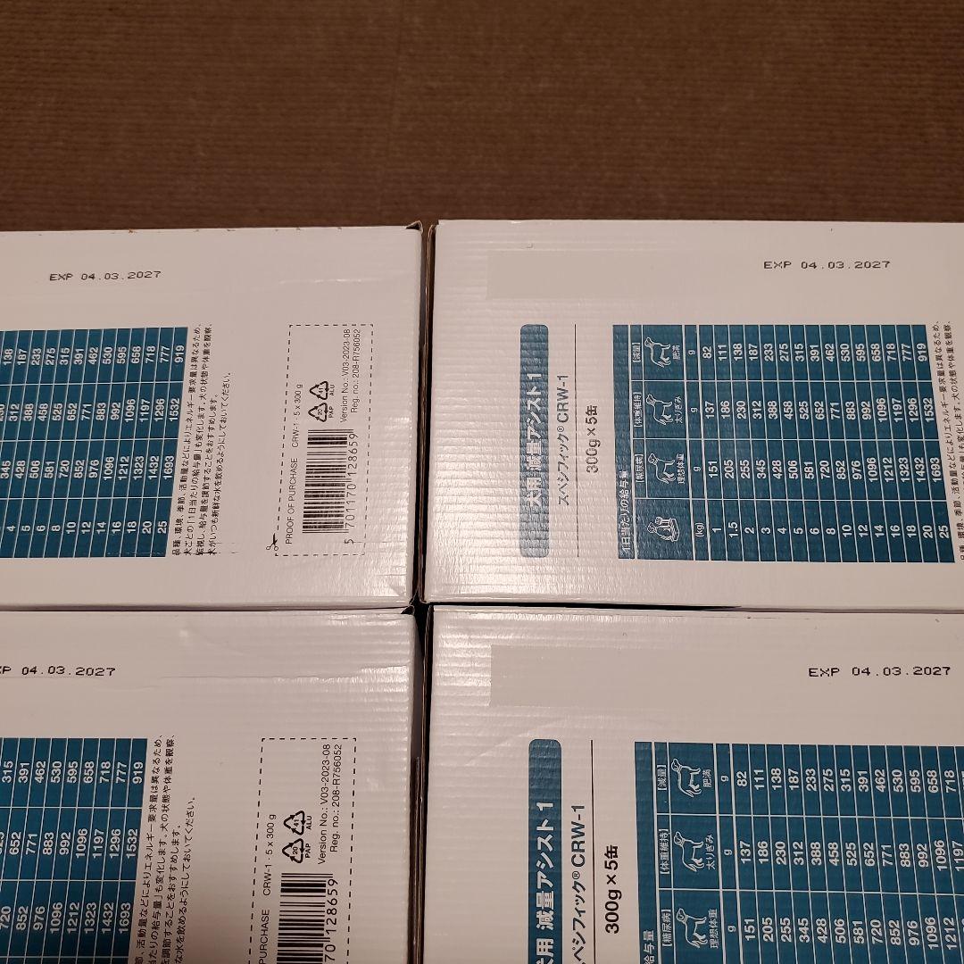 SPECIFIC 犬用 減量アシスト CRW-1 300g×5缶　4箱