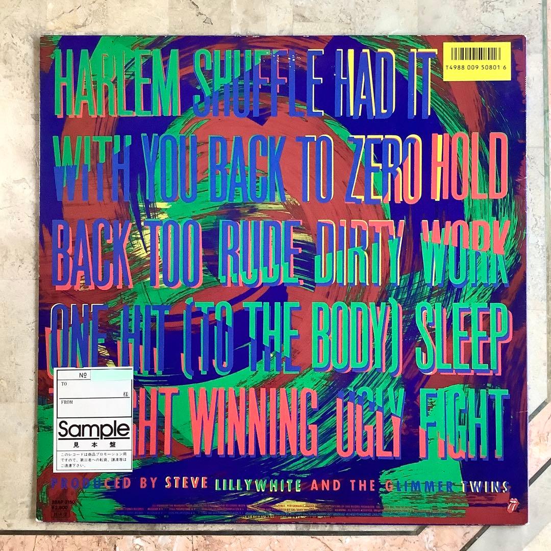 レア非売品!レコード新品! ローリングストーンズ1986年 日本オリジナル