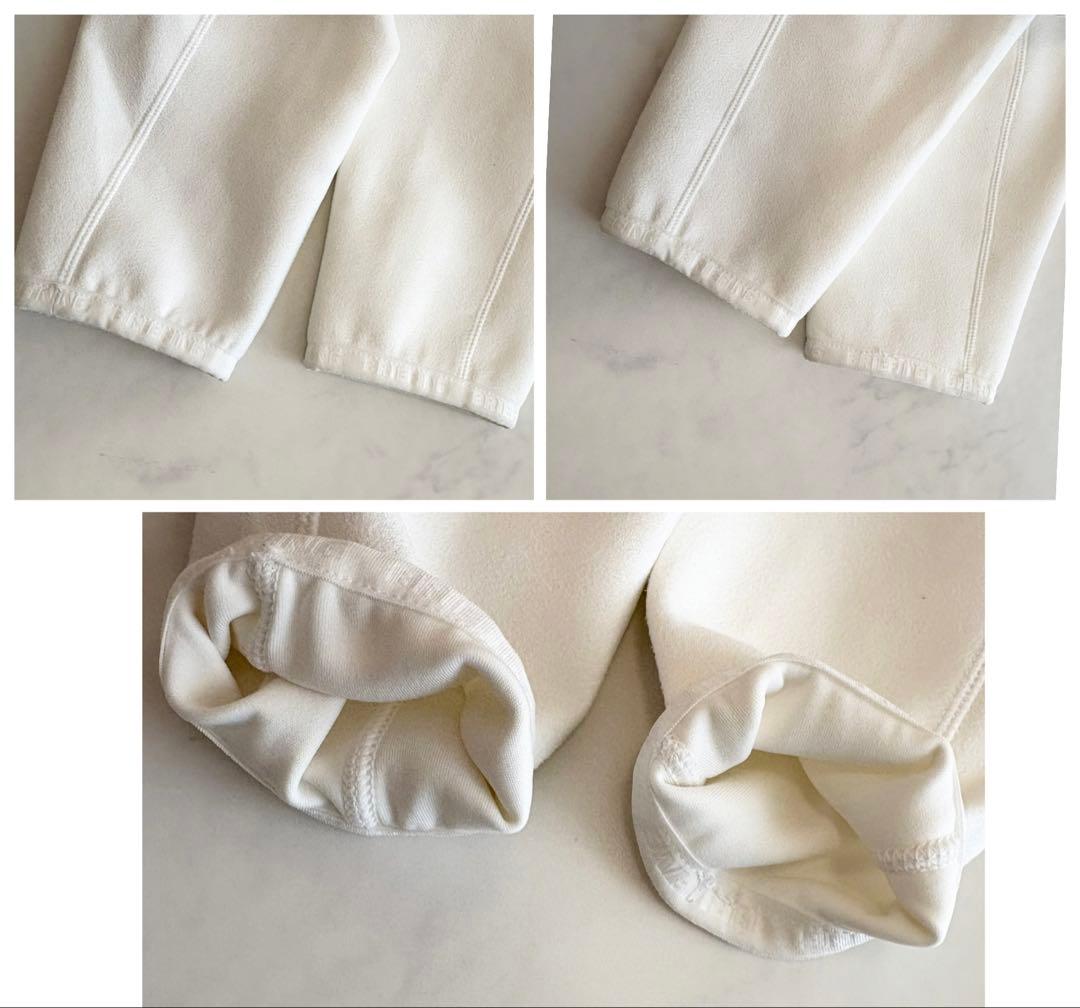 ブリーフィング BRIEFING フード パーカー スエード ロゴ 白 ✨美品