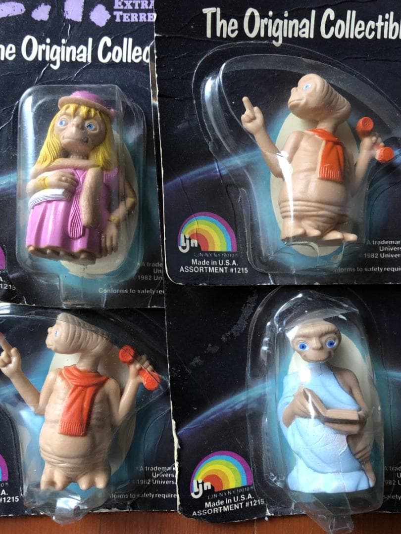 『映画E.T.』1982年 フィギュア 4点セット SF　ビンテージ　宇宙人
