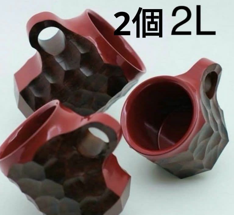 Jincu Urushi Red マグカップ 2Lサイズ
