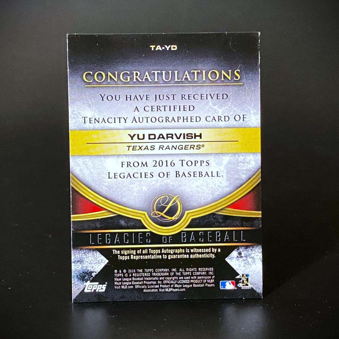 【限定】ダルビッシュ 有&マックスマンシー★直筆サインカード★TOPPS