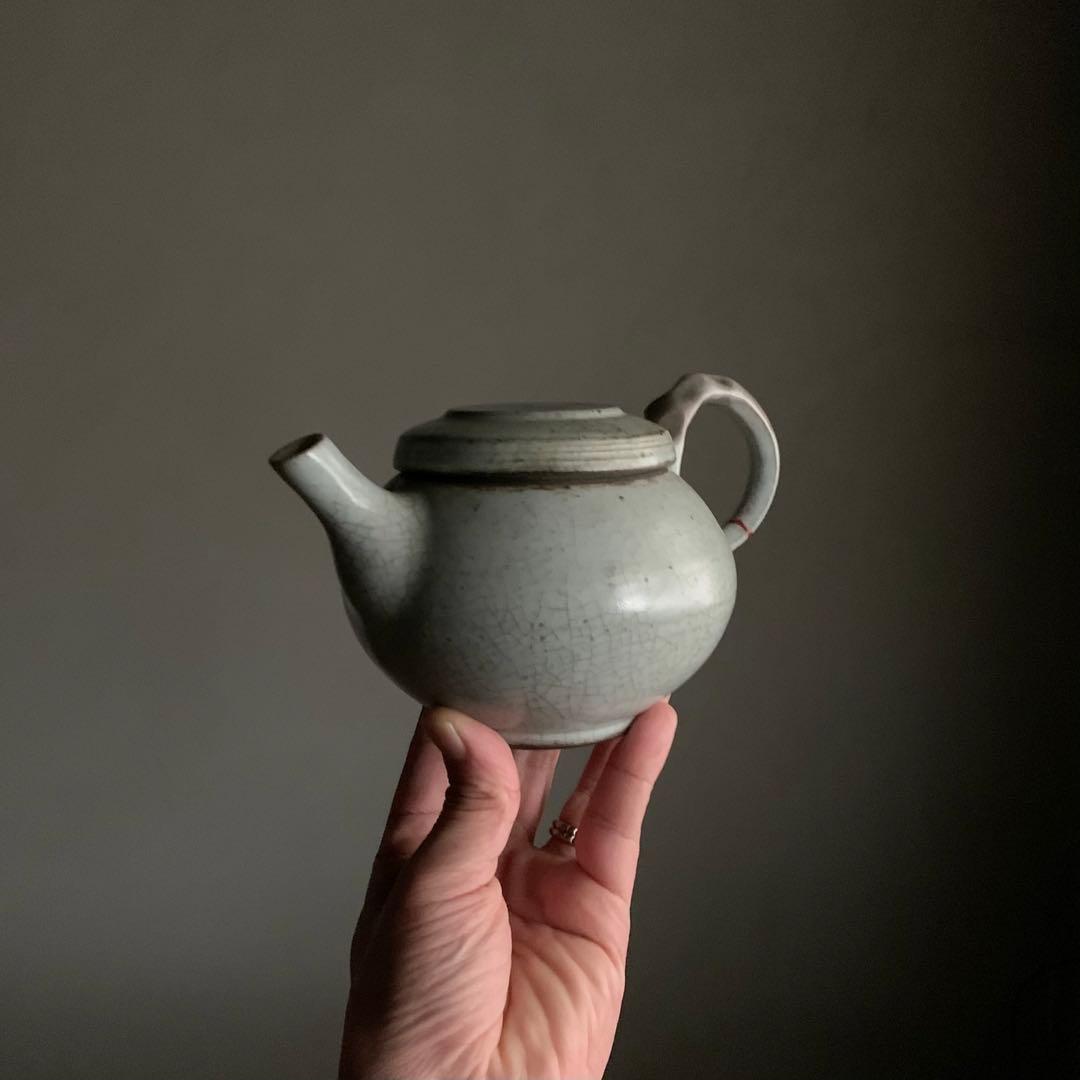 失透釉 後手 急須 古美術 古道具 アンティーク