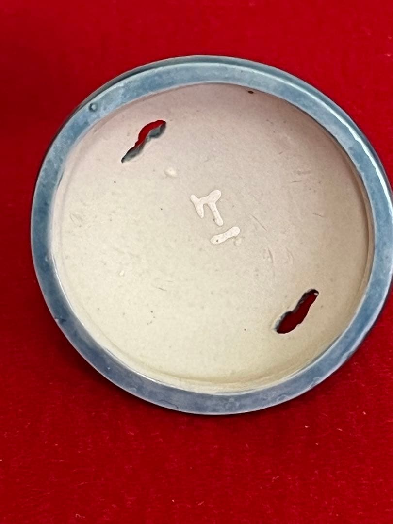 人間国宝 柳雨軒 三代 徳田八十吉(正彦銘)  彩釉 小紋香炉 管理T149