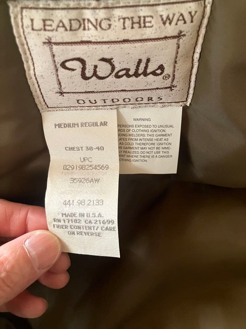 walls 中綿ブルゾン　USA製