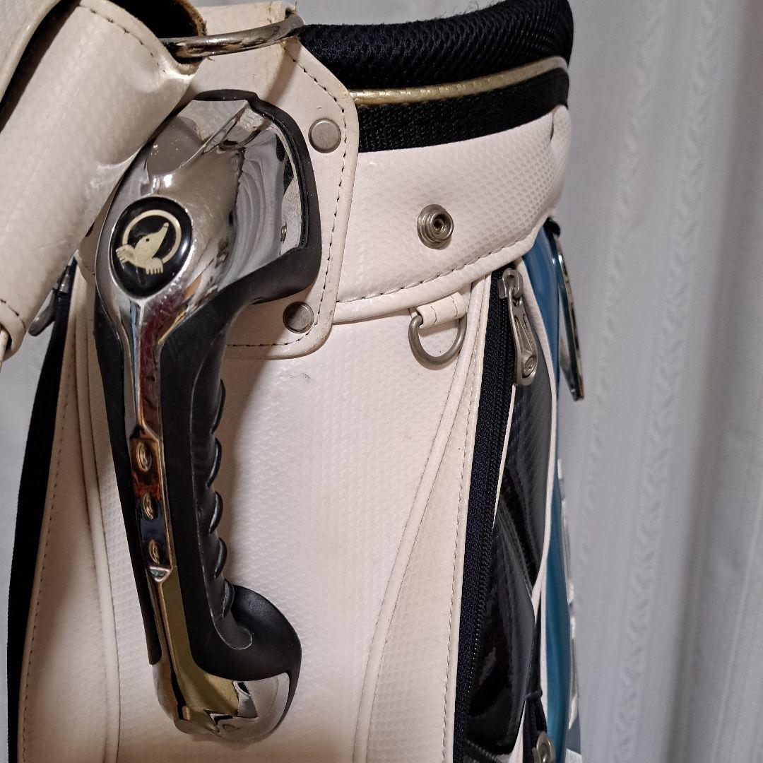 HONMAツアーワールドキャディバッグ-9.5インチ。フード付き（フードは美品)