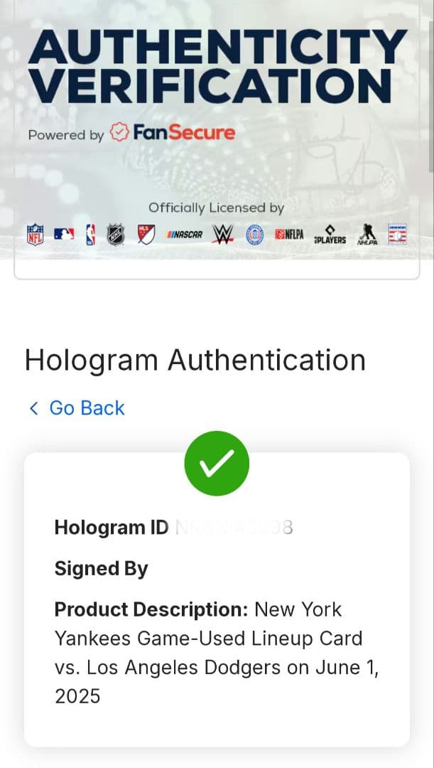 【超貴重／実使用】ヤンキース対ドジャース／ラインナップカード／大谷翔平／山本由伸