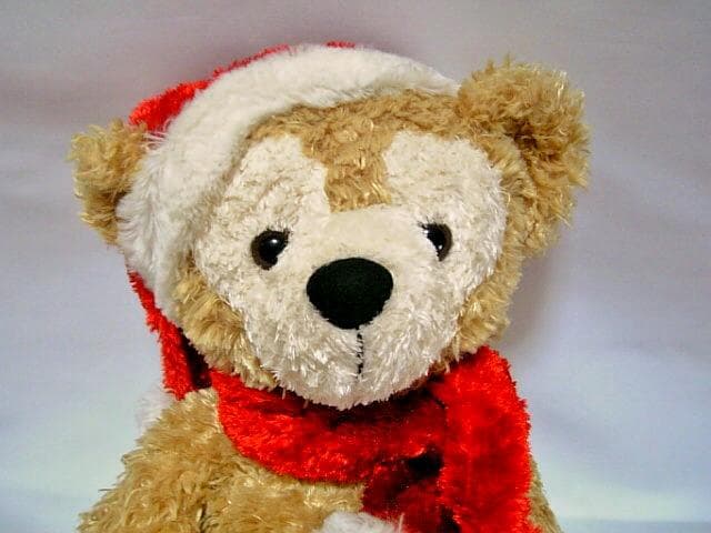 ◆希少◆白タグ　初期　ダッフィー　ぬいぐるみ◆座高約31㎝◆クリスマス　ビーズ入