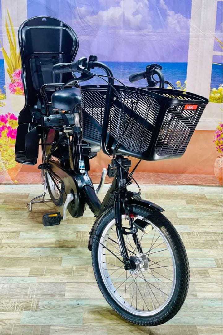 パナソニックギュット⭐️12AH！子供乗せ電動アシスト自転車Y2335