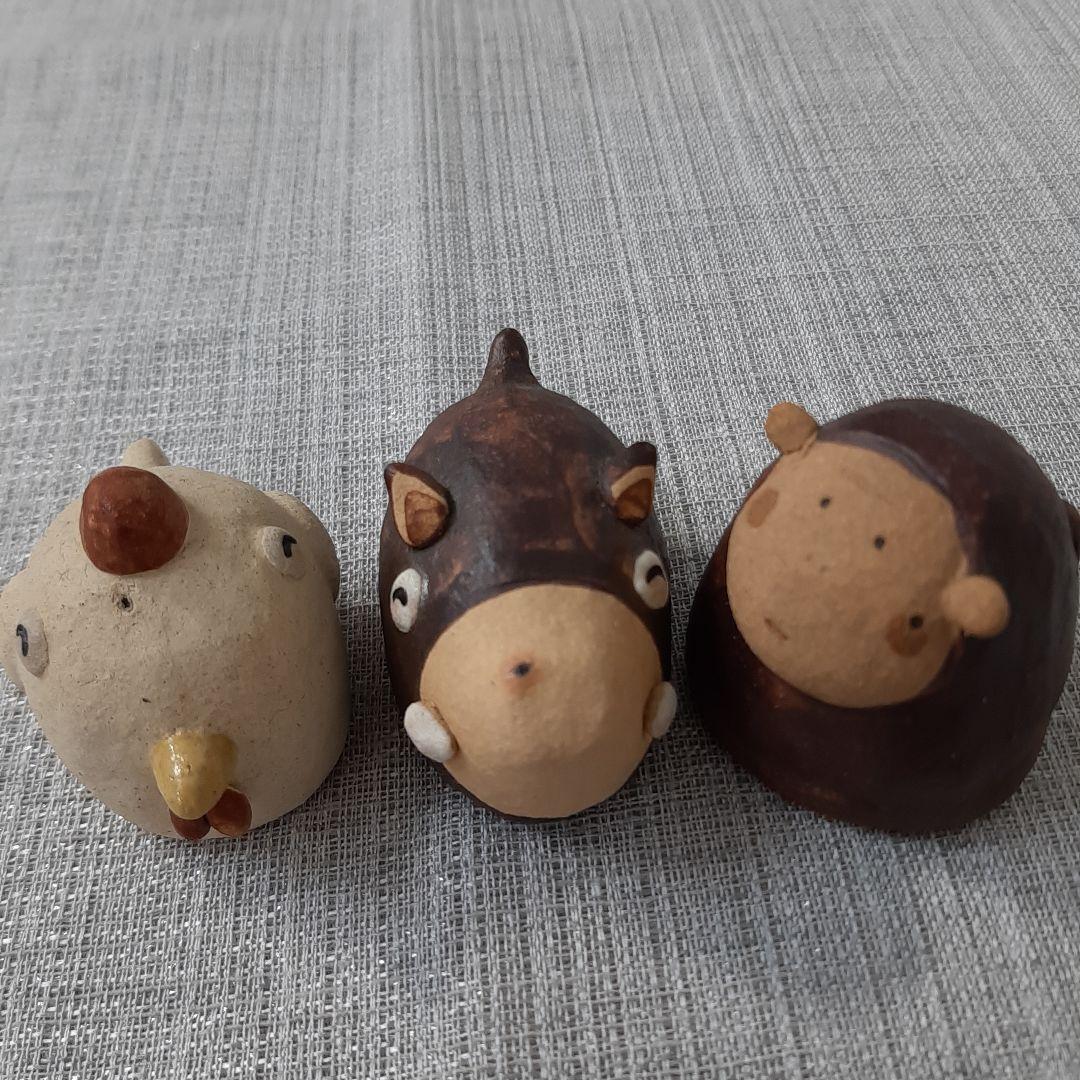 お値下げ中！十二支飾り サバイディー 羽田桂子 常滑焼 干支 陶器 コンパクト