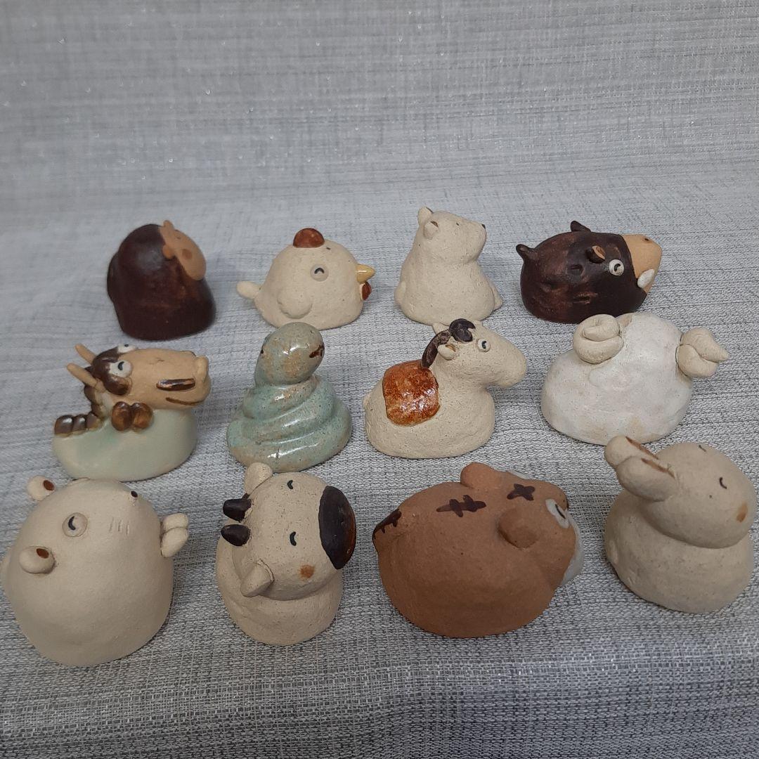 お値下げ中！十二支飾り サバイディー 羽田桂子 常滑焼 干支 陶器 コンパクト