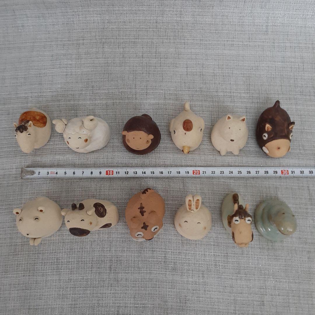 お値下げ中！十二支飾り サバイディー 羽田桂子 常滑焼 干支 陶器 コンパクト