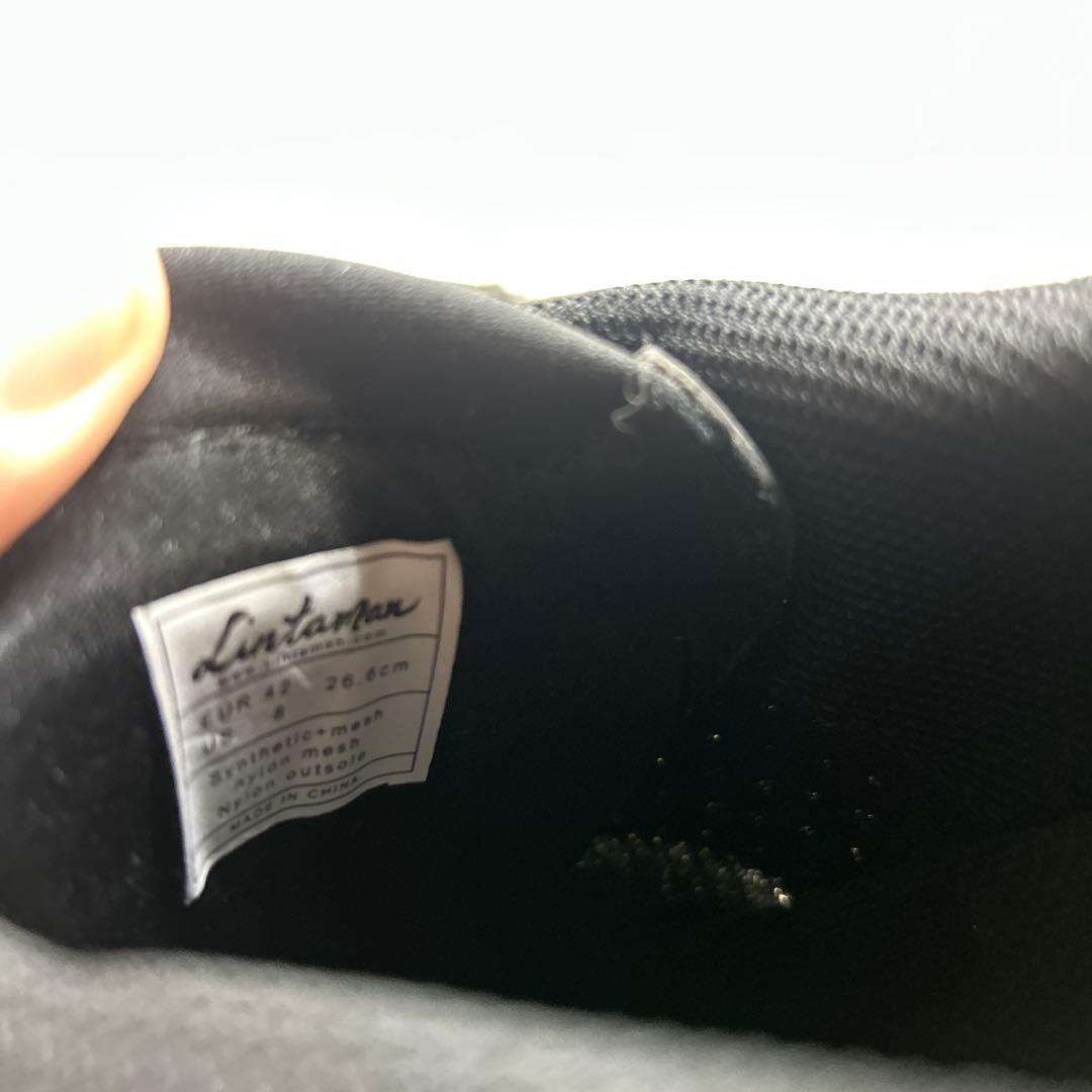 lintaman 蛍光イエロー シューズ EU42 US8