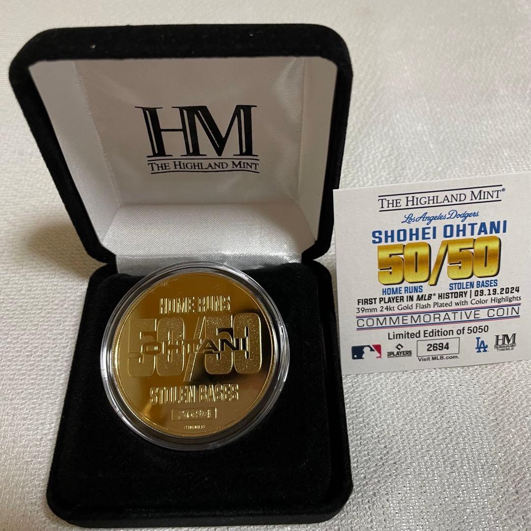 大谷翔平 50-50達成記念ゴールド 2024 優勝