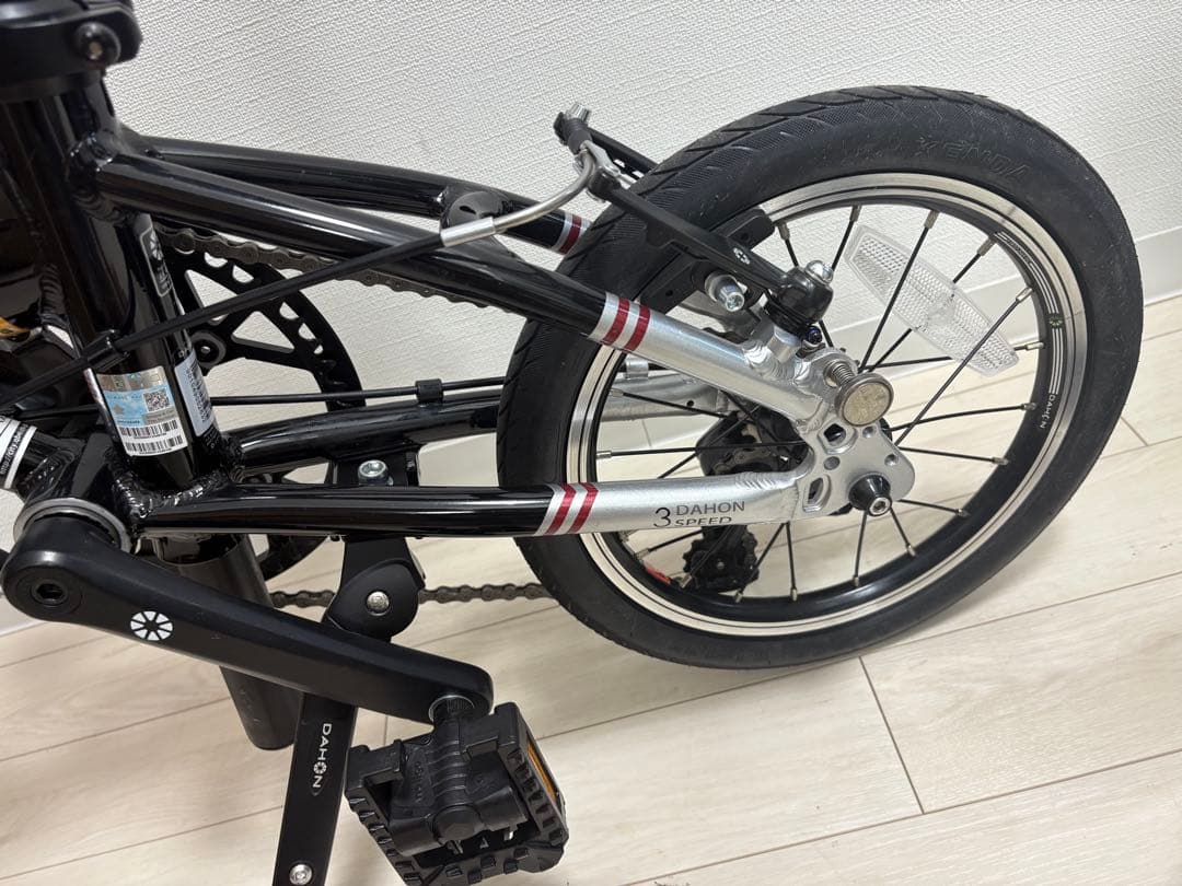 【引取限定】DAHON ダホン K3 折り畳み式自転車　ブラック　シルバー