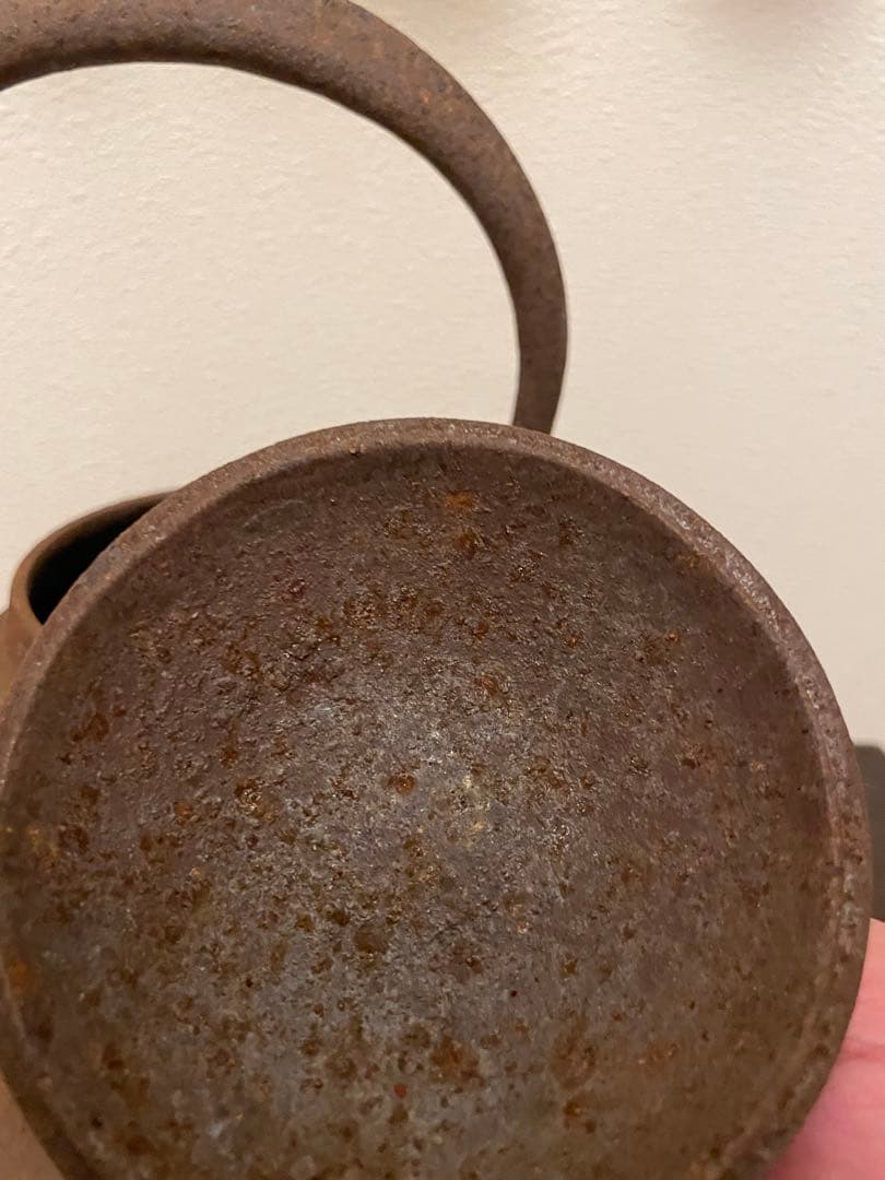 古い羽広鉄瓶　古道具　柳宗悦　民藝