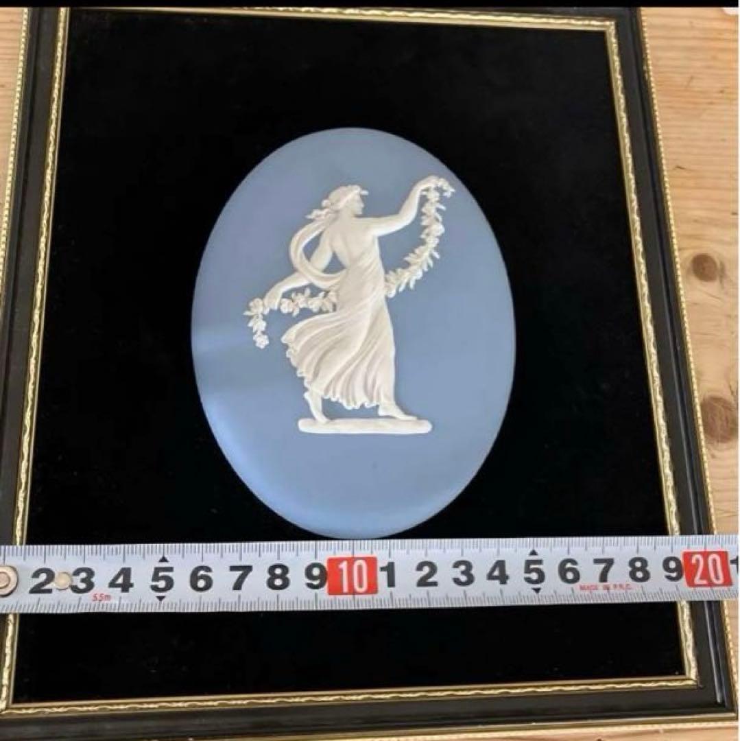 ウェッジウッド　ジャスパー　メダリオン陶板　ブローチ付き