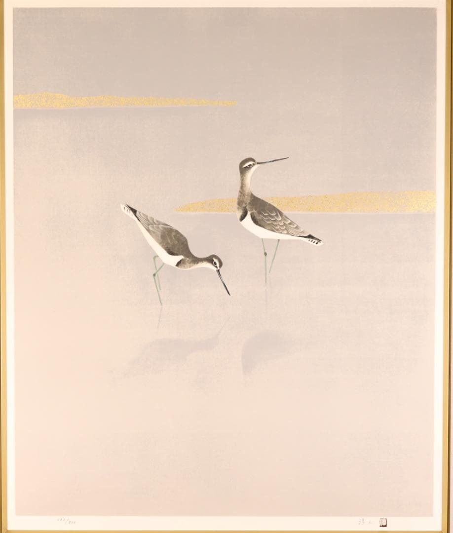 【真作】 BK290　上村淳之 「 汀（みぎわ） 」 183/200　リトグラフ