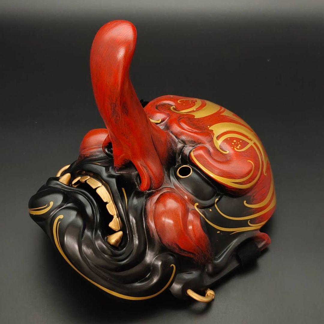 天狗お面　能面　樹脂　インテリア置物