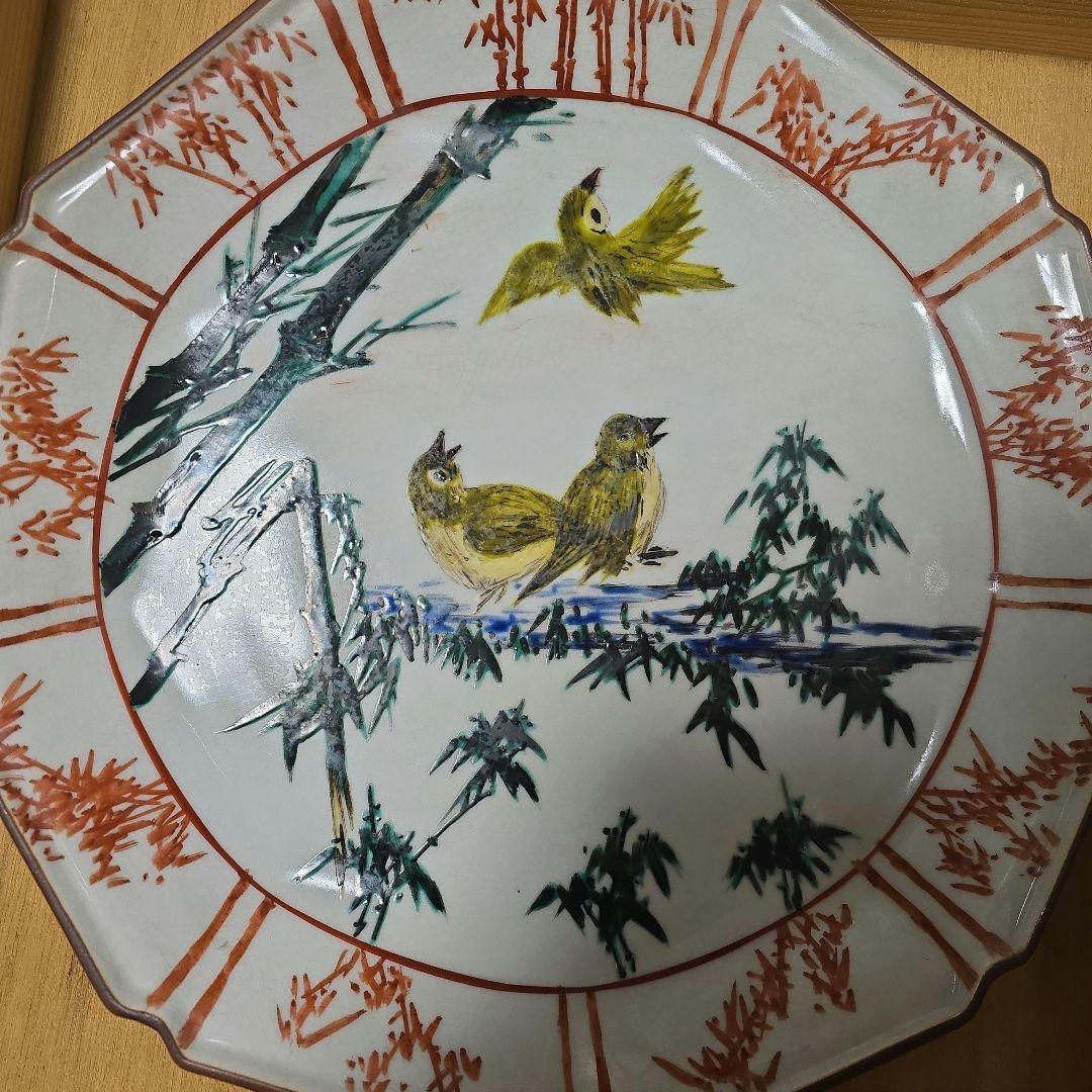 九谷焼光星窯飾り皿です蔵の整理をしていてでてきました