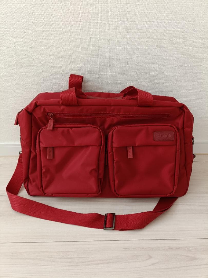 Lipault Paris リポー ショルダーバッグ レッド