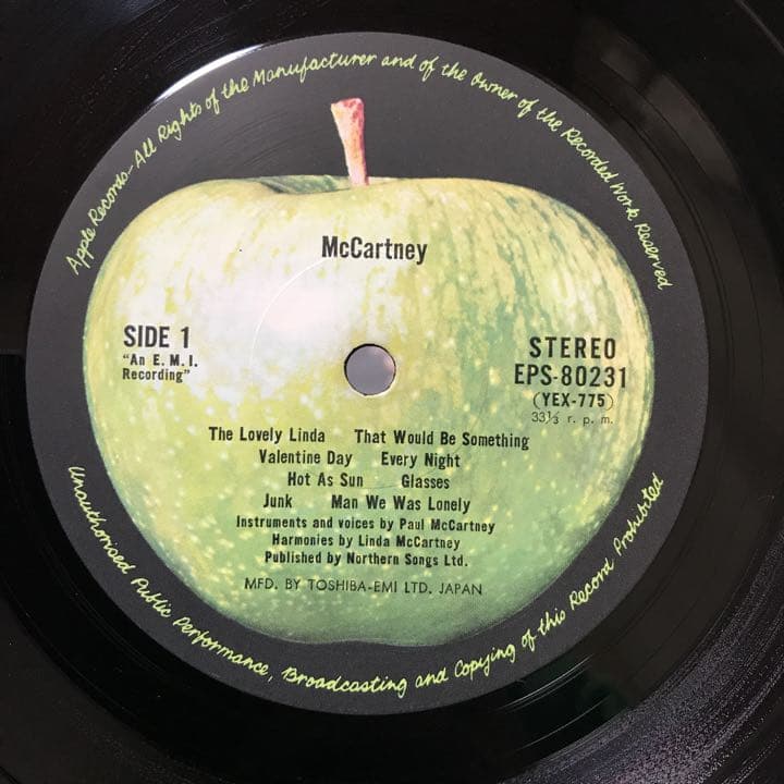 McCartney ビートルズ　LP アナログレコード