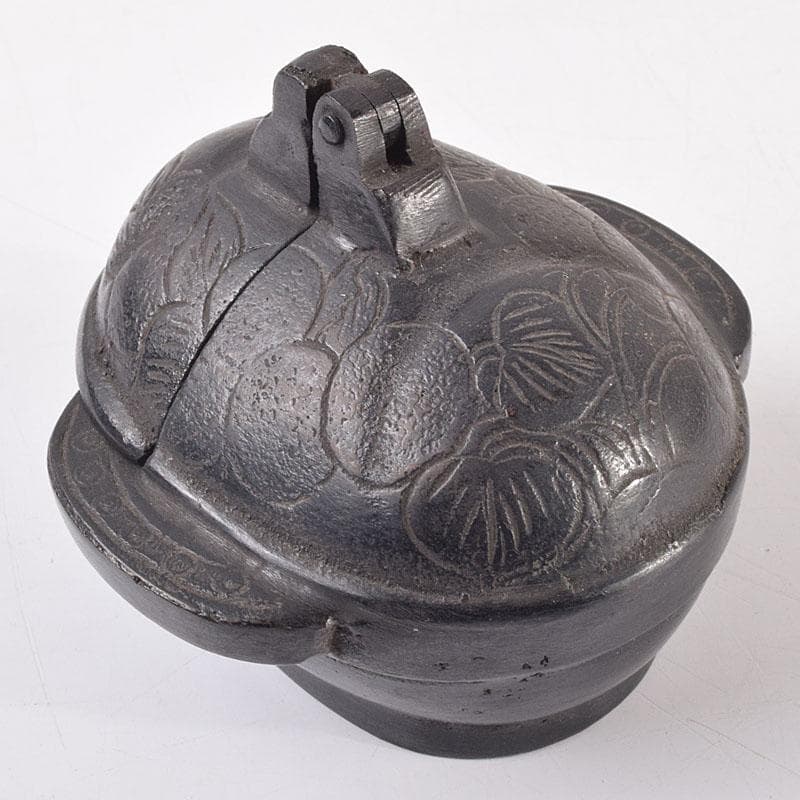 中国　古銅　唐銅　燭台　在銘　V　R9164