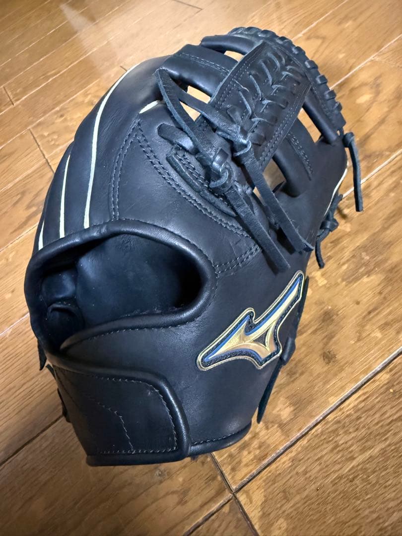 ミズノ 軟式グローブ 黒 オールラウンド用