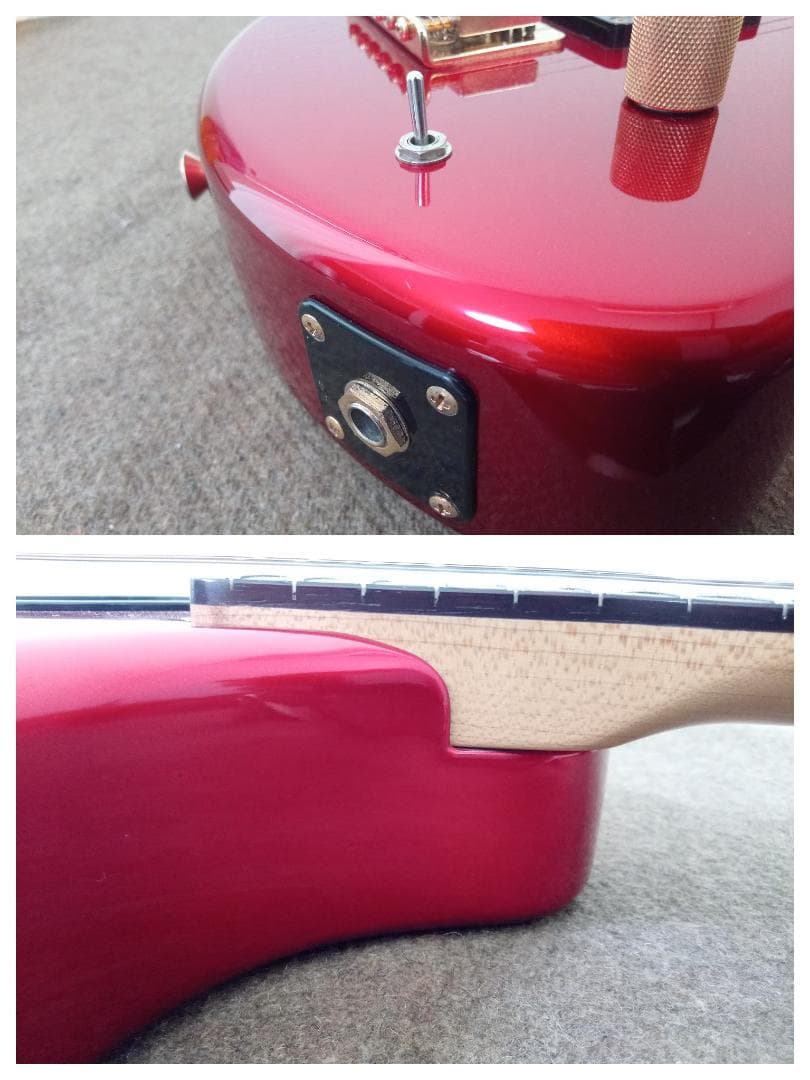 フェルナンデス ZO-3ギター レッド×ゴールドパーツ