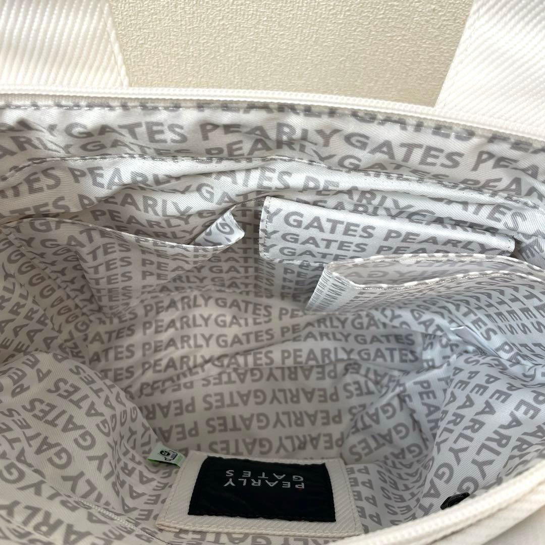 新品未使用　パーリーゲイツ　カートバッグ　ラウンドバッグ　ゴルフバッグ　ホワイト