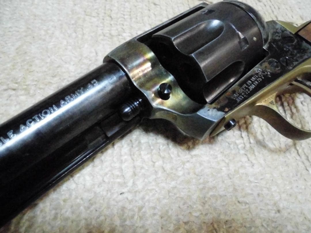 タナカ　SAA　ケースハードゥン　木製グリップ　プラスチック製