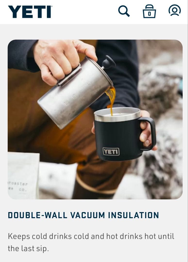 日本未発売YETIイエティ ランブラー14oz マグ2.0ビッグウェーブブルー